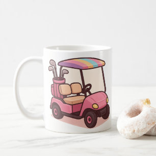 Mug Panier de golf rose