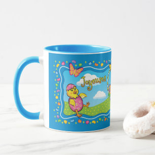 Mug Panier de Pâques Musique française en céramique