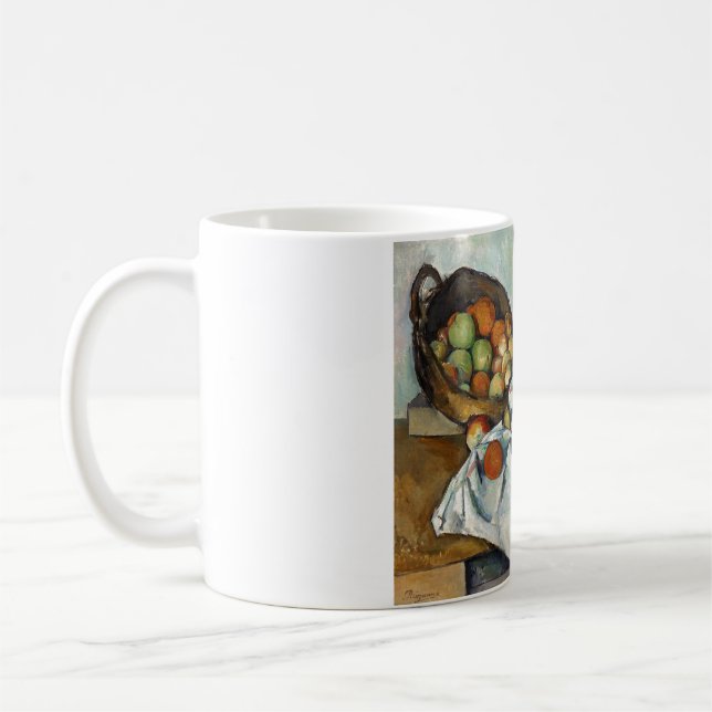 Mug Panier de pommes Still Life Cezanne Peinture Art (Gauche)