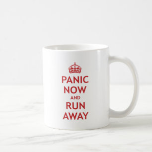 Mug Panique maintenant et course loin