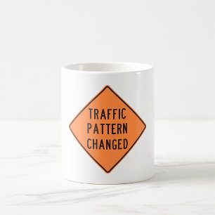Mug Panneau d'avertissement de modification du plan de