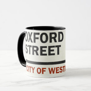 Mug Panneau de la rue d'Oxford