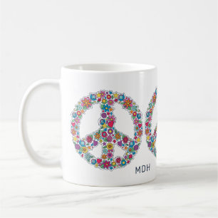 Mug Panneau de paix monographique personnalisé