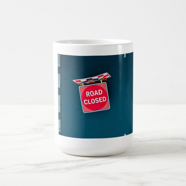 Mug Panneau de route fermée (Centre)