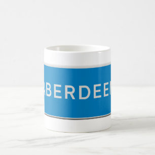 Mug Panneau de signalisation Aberdeen