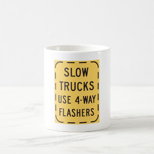 Mug Panneau de signalisation pour camions lents