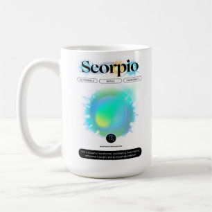 Mug Panneau moderne Zodiac Scorpio Quote d'eau Élément