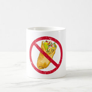 Mug Panneau Pas de Burritos Humoristique Interdiction