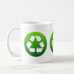 Mug Panneau Recyclage vert