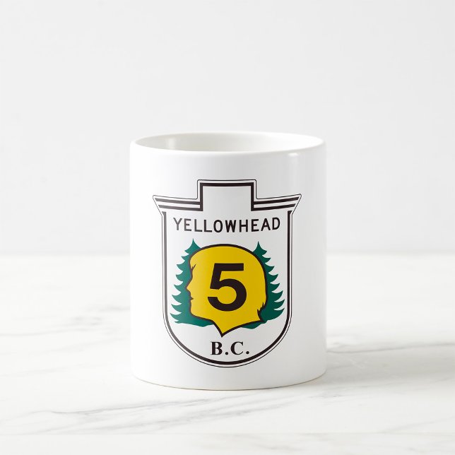 Mug Panneau routier de Yellowhead (Créateur téléchargé)