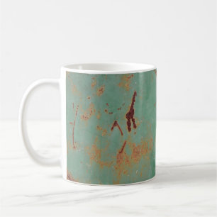 Mug Panneau urbain patiné en métal texturé rouillé t