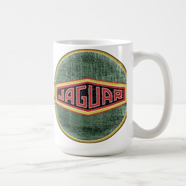 Mug Panneau vintage Jaguar (Droite)