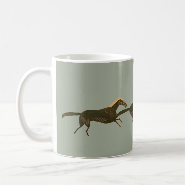 Mug Panoplie - chevaux galopants du grec ancien (Gauche)