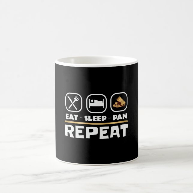 Mug Panorama d'or prospecter le sommeil oriental Répét (Centre)