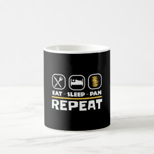 Mug Panorama d'or prospecter le sommeil oriental Répét