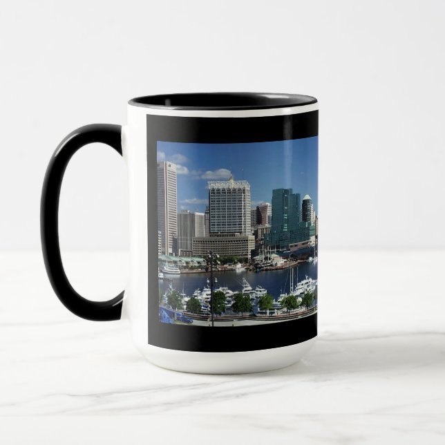 Mug Panorama du port intérieur de Baltimore (Gauche)