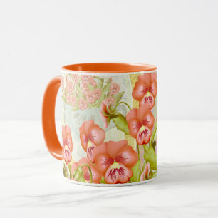Mug Pansies dans un bol