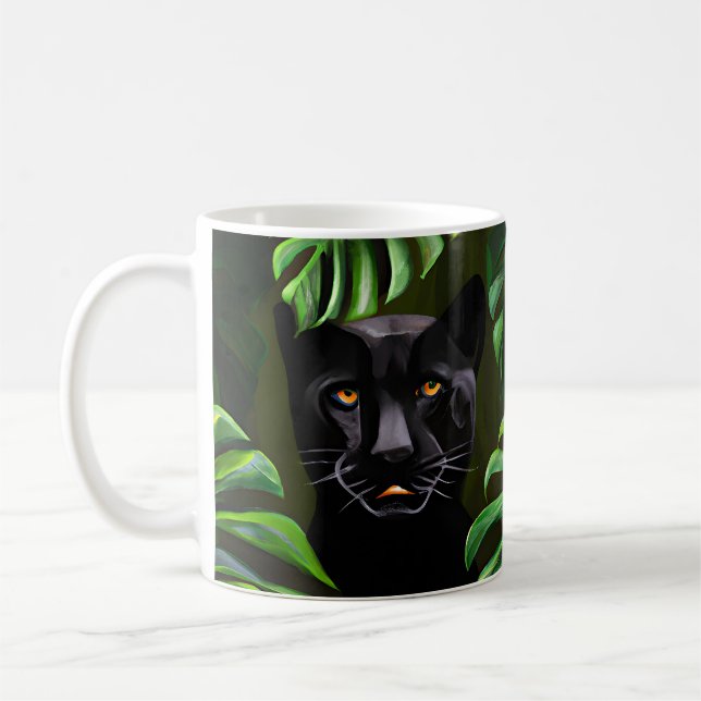 Mug Panthère noire magnifique (Gauche)
