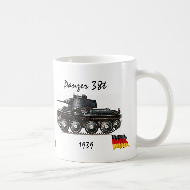 Mug Panzer 38t - Réservoir de WW II (Droite)