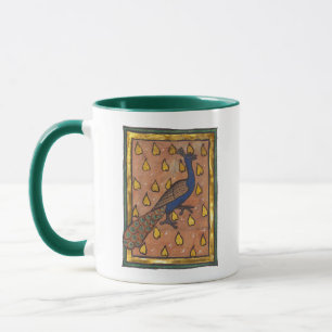 Mug Paon du bestiaire médiéval c. 1270
