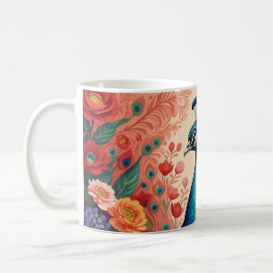 Mug Paon et fleurs