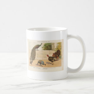 Mug Paon, la Turquie, et pintade