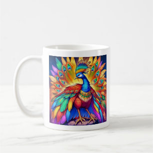 Mug Paon vibrant 