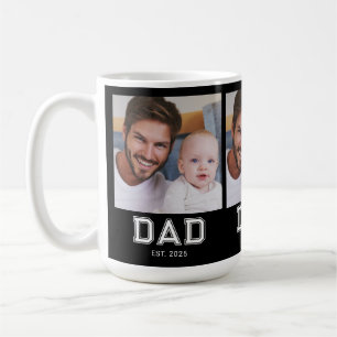 Mug Papa a établi Bold Black 3 Photo Café