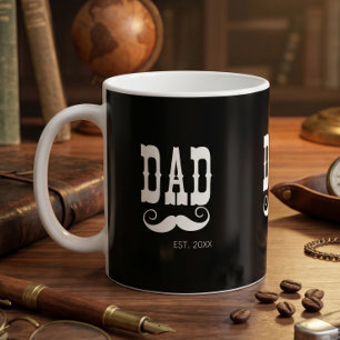 Mug Papa a établi la moustache année vintage occidenta