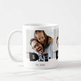 Mug Papa a établi une photo personnalisée moderne