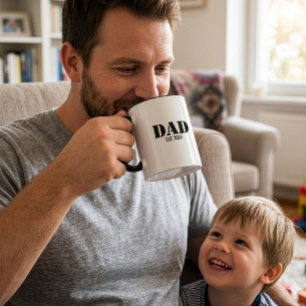 Mug Papa a établi une police noire simple et audacieus