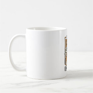 Mug Papa Beagle alimenté par le café et le maillot de