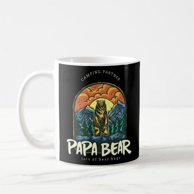 Mug Papa Bear camping (Gauche)