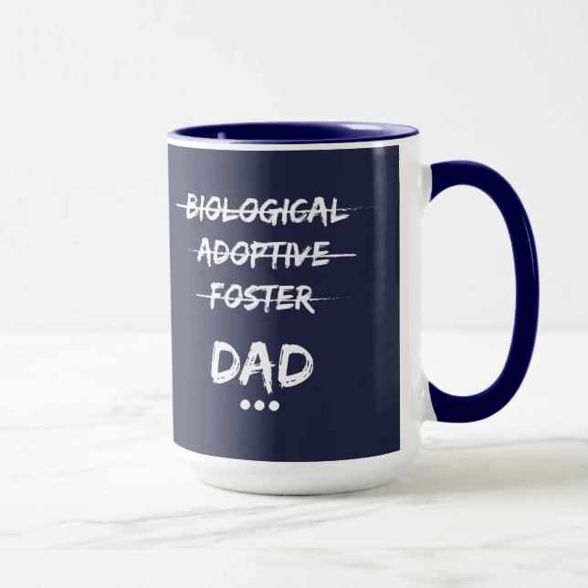 Mug … Papa biologique, adoptif, adoptif (Droite)