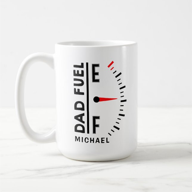 Mug Papa Carburant Funny Fête des pères Anniversaire P (Gauche)