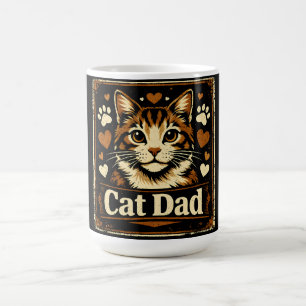 Mug Papa Chat – Fierté d'être père de félin Humour Amo