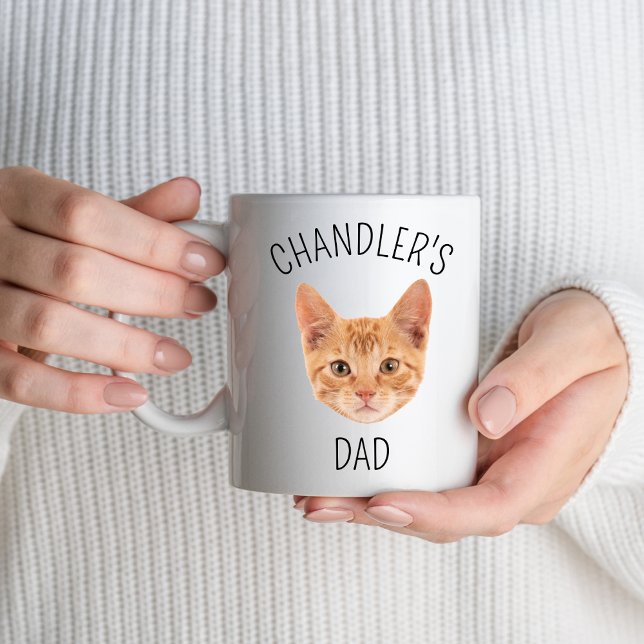 Mug Papa Chat Pour Propriétaires Animaux Amateurs Fête (Créateur téléchargé)
