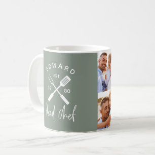 Mug Papa chef cuisinier barbecue grill 4 photo sauge v