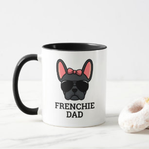 Mug Papa Chien Bouledogue Français Noir Femelle