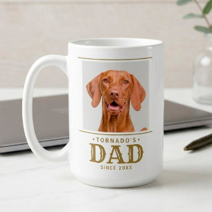 Mug Papa Chien Stylé Depuis Année Photo de Chien Perso