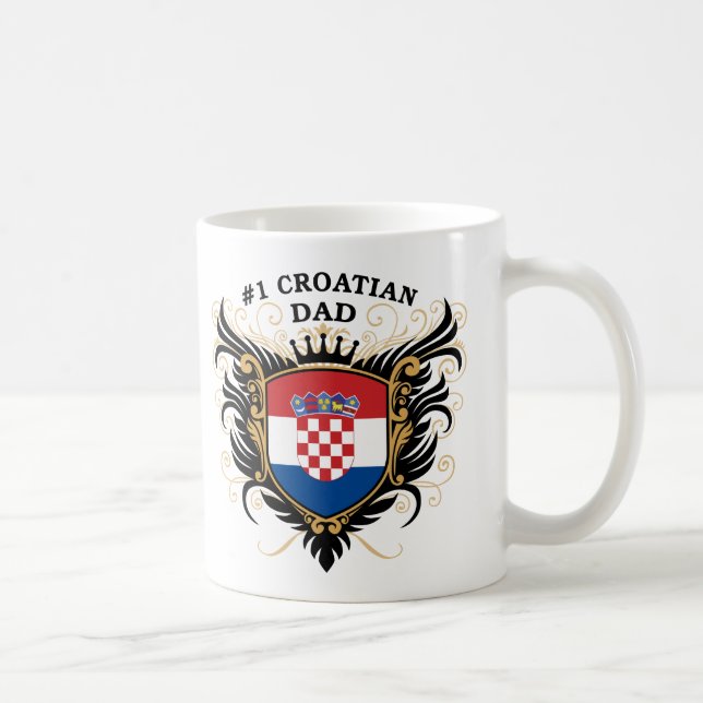 Mug Papa croate du numéro un (Droite)