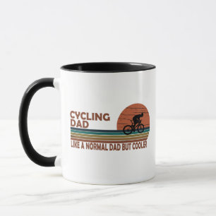 Mug papa cycliste comme un papa normal mais plus cool