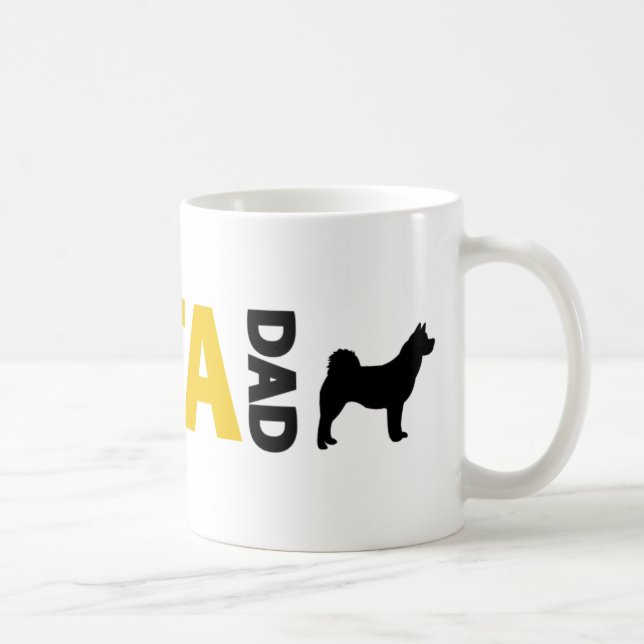Mug Papa d'Akita (Droite)