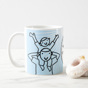 Mug Papa de fête des pères avec l'enfant