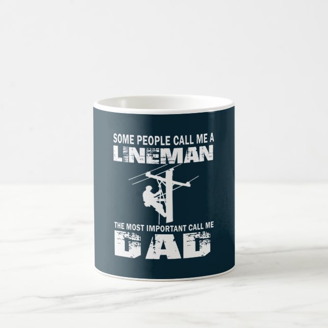 Mug Papa de monteur de lignes (Centre)
