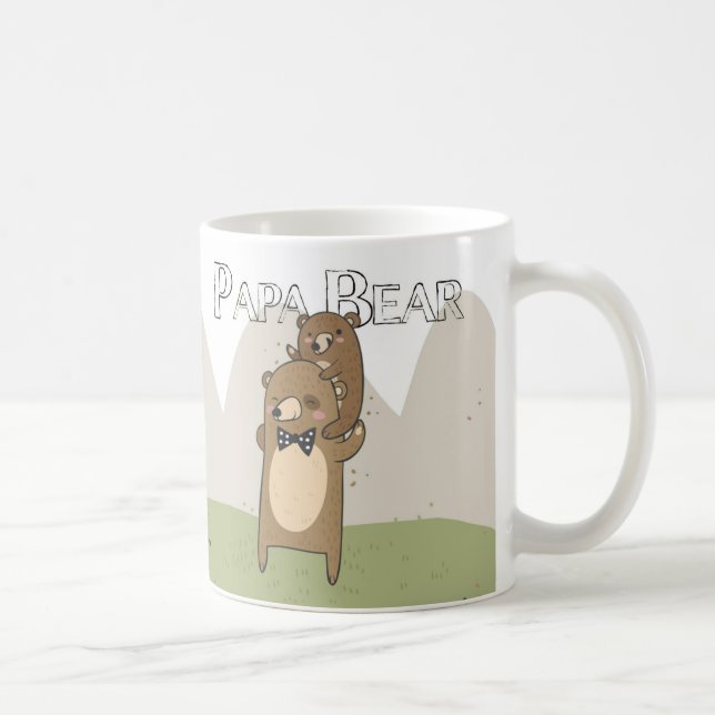 Mug Papa de tasse, de fête des pères ou d'anniversaire (Droite)
