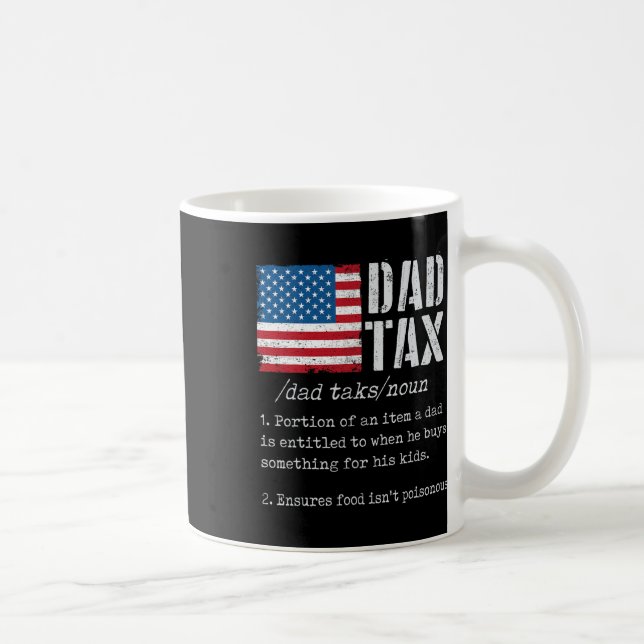 Mug Papa Définition de l'impôt Hommes Fête des pères a (Droite)