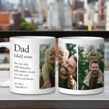 Papa Définition Drôle et coeur Photo de famille
