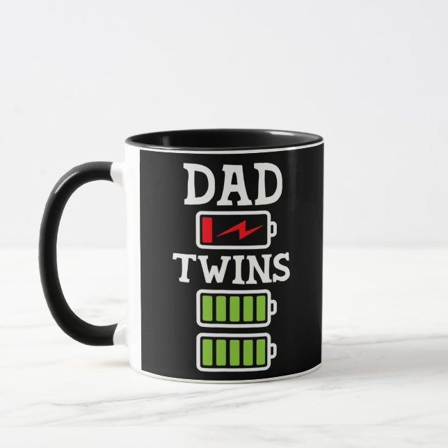 Mug Papa Des Jumeaux Père Des Jumeaux Papa Jumeau  (Gauche)