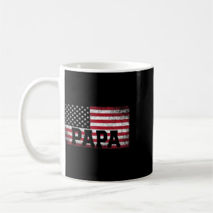 Mug Papa Drapeau Américain Fête des Pères Cadeau 4 Jui